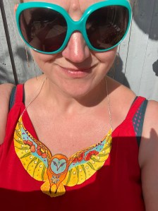 I did a test run of one of my new necklace designs at my birthday party.