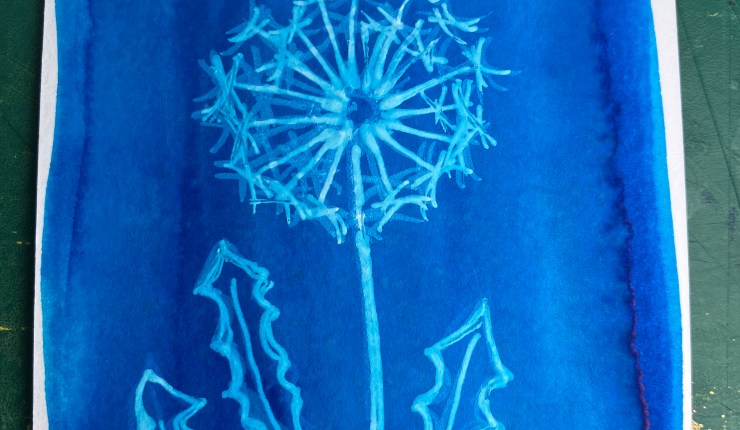 New Moon Art Card –&nbsp;Dandelion